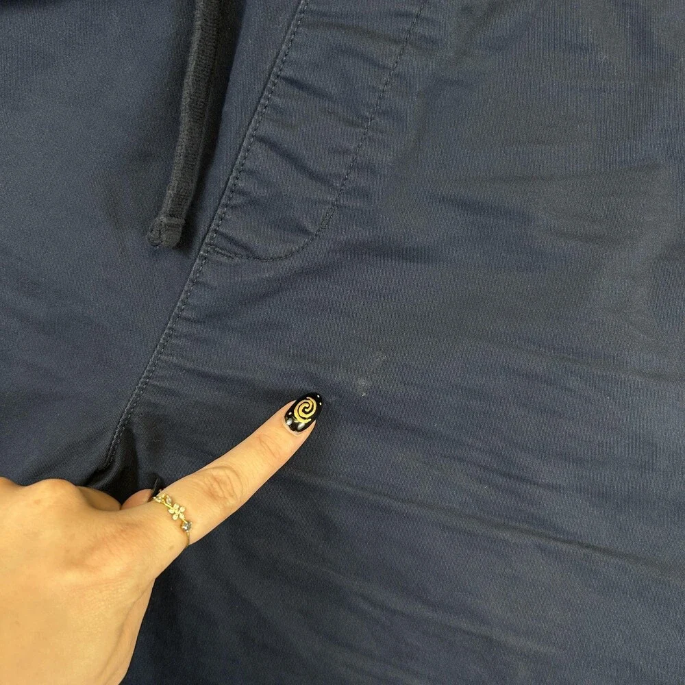Banana Republic Chino Shorts Mens XL Blue Stretch Drawstring 7